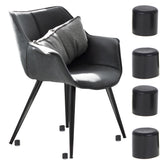 Set 4 buc. protectii anti-zgarieturi picioare scaun diametru 19mm culoare neagra